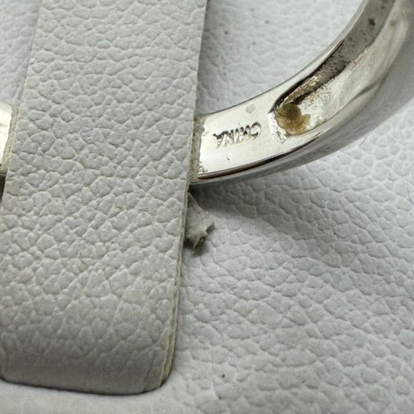 Affinity Diamond Ring size 9 Sterling Silver Cross Over Twist Champagne Brown‎ - Picture 7 of 10